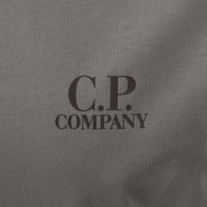 Image number 4 for CP Company Logo T Shirt Fallen Rock Grey