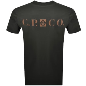 Image number 5 for CP Company Logo T Shirt Dark Shadow Grey