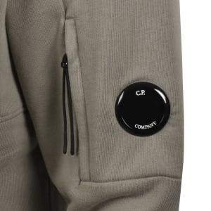 Image number 4 for CP Company Diagonal Raised Hoodie Grey