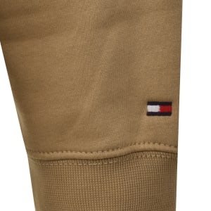 Image number 4 for Tommy Hilfiger Quarter Zip Logo Sweatshirt Brown