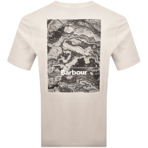 Image number 5 for Barbour Windfell Graphic T Shirt Beige