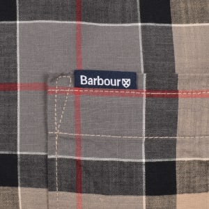 Image number 4 for Barbour Gordon Short Sleeved Shirt Beige