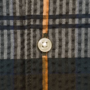 Image number 5 for Barbour Clyde Seersucker Tartan Shirt Green