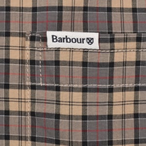 Image number 4 for Barbour Lomond Tailored Tartan Shirt Beige