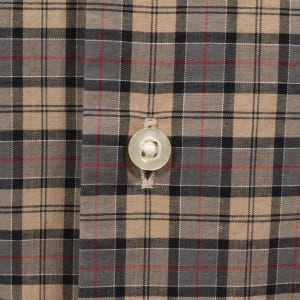 Image number 5 for Barbour Lomond Tailored Tartan Shirt Beige