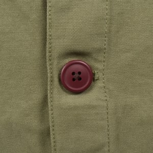 Image number 5 for Barbour Washed Overshirt Olive Green