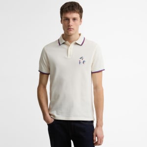 Image number 4 for Barbour X Paul Smith Lure Polo Whisper White