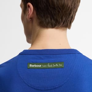 Image number 4 for Barbour X Paul Smith Ice Cream T Shirt Royal Blue