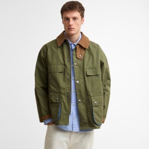 Image number 5 for Barbour X Paul Smith Sugarlump Bedale Jacket Green