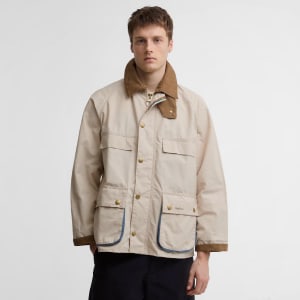 Image number 5 for Barbour X Paul Smith Sugarlump Bedale Jacket Beige
