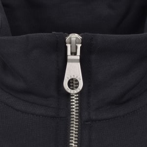 Image number 4 for Farah Jim Quarter Zip Sweatshirt Grey