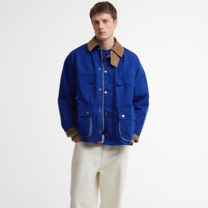 Image number 5 for Barbour X Paul Smith Sugarlump Bedale Jacket Blue