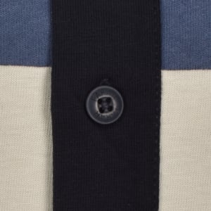 Image number 4 for Farah Swanside Panel Polo T Shirt Navy