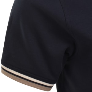 Image number 5 for Barbour International Panter Interlock Polo Navy