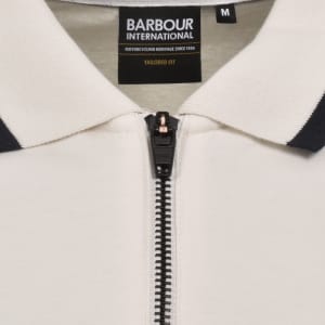 Image number 4 for Barbour International Panter Interlock Polo Cream