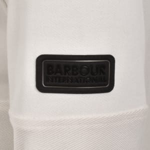 Image number 4 for Barbour International Kaspain Zip Sweatshirt Cream