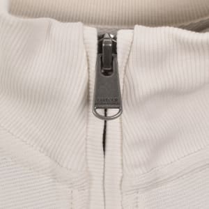 Image number 5 for Barbour International Kaspain Zip Sweatshirt Cream