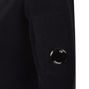 Image number 4 for CP Company Knit Polo T Shirt Navy