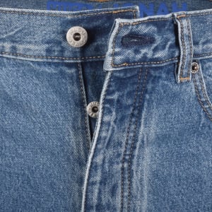 Image number 5 for HUGO Blue Straight Fit Jonah Mid Blue Jeans