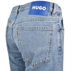Image number 4 for HUGO Blue Slim Fit Ash Light Wash Blue Jeans