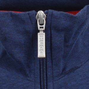 Image number 4 for HUGO Full Zip Laze Sweatshirt Blue
