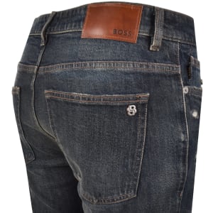 Image number 4 for BOSS Delaware Slim Fit Jeans Dark Blue