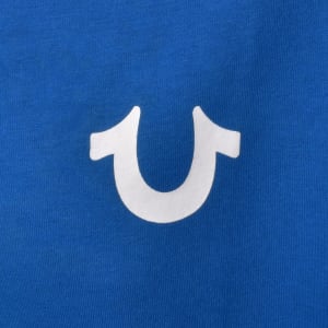 Image number 4 for True Religion Big T Zip Up Hoodie Blue