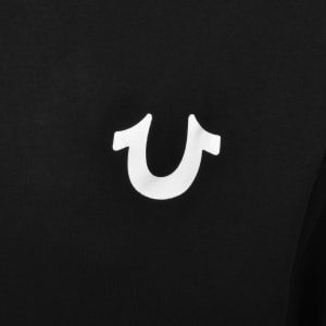 Image number 4 for True Religion Big T Zip Up Hoodie Black