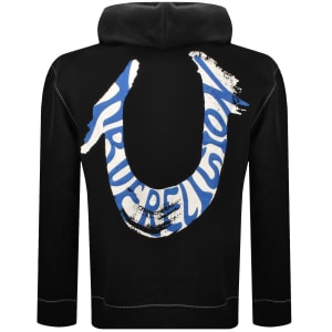 Image number 5 for True Religion Paint Cinched Hoodie Black