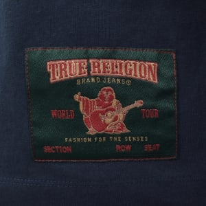 Image number 4 for True Religion Shadow Logo T Shirt Blue