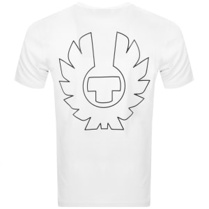 Image number 5 for Belstaff Relaxed Fit Border T Shirt White