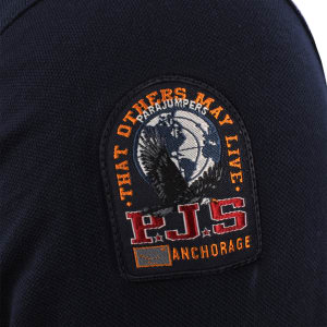 Image number 4 for Parajumpers Oberon Polo T Shirt Navy