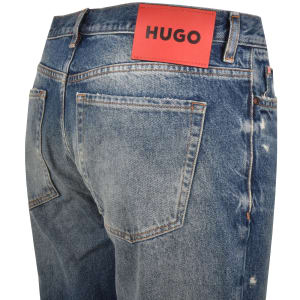 Image number 4 for HUGO 634 Tapered Fit Jeans Medium Blue