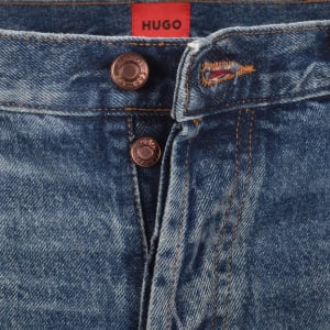 Image number 5 for HUGO 634 Tapered Fit Jeans Medium Blue