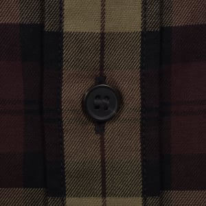 Image number 4 for Fred Perry Tartan Twill Shirt Burgundy