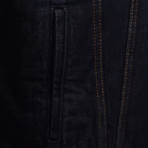 Image number 5 for Levis Denim Sherpa Trucker Jacket Dark Wash Blue