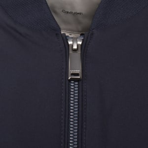 Image number 5 for Calvin Klein Matte Bomber Jacket Navy
