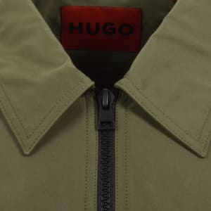 Image number 5 for HUGO Evalom Overshirt Jacket Green