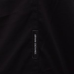 Image number 4 for Armani Exchange Long Sleeved Slim Shirt Black