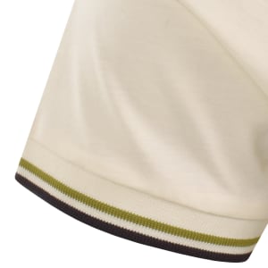 Image number 4 for Fred Perry Twin Tipped T Shirt Cream