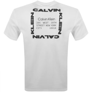 Image number 5 for Calvin Klein Jeans Graphic T Shirt White