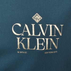 Image number 4 for Calvin Klein Jeans Graphic T Shirt Blue