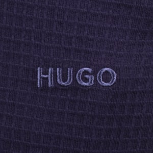 Image number 4 for HUGO Austin Waffle Joggers Navy
