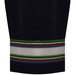Image number 4 for Paul Smith Full Zip Knit Cardigan Navy