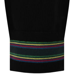 Image number 4 for Paul Smith Full Zip Knit Cardigan Black