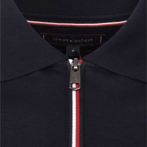 Image number 4 for Tommy Hilfiger Long Sleeve Polo T Shirt Navy