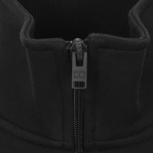 Image number 4 for Tommy Jeans Quarter Zip Sweatshirt Black