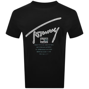 Image number 5 for Tommy Jeans Signature Backprint T Shirt Black