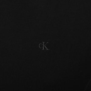 Image number 4 for Calvin Klein Merino Wool Zip Neck Jumper Black