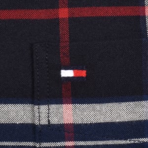 Image number 4 for Tommy Hilfiger Oxford Check Shirt Navy
